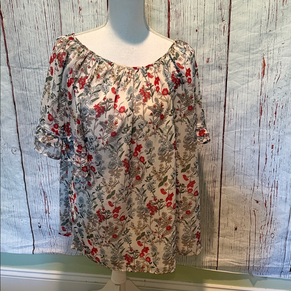 Floral Print Women's Top